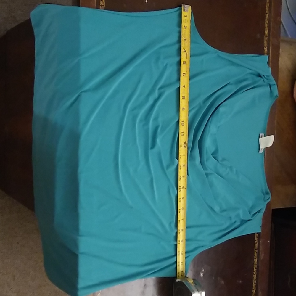 Bleeker & McDougal Teal Tunic w Cowl 2x